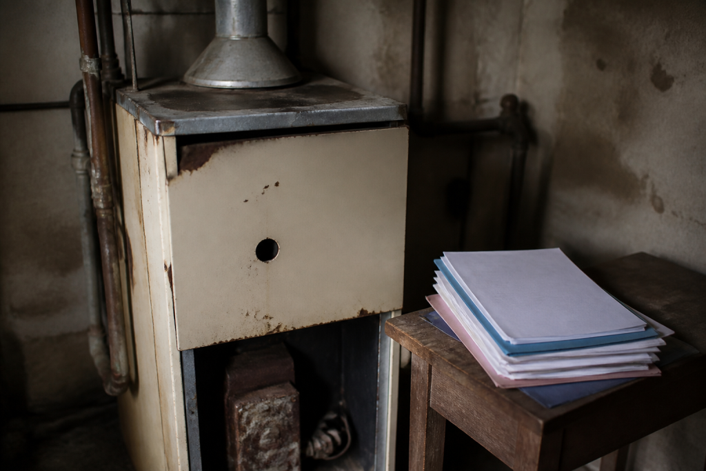 Chaudiere gaz obsolete avec formulaires administratifs